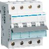 Выключатель автоматический 4P, B-20A, Icn=6kA, ширина 4М. Hager