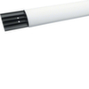 SL Hager, Канал кабельный напольный, 4-х секционный под кабели ø до 11 мм, габарит профиля (ВхШхД) 17x75х2000 мм, материал ПВХ, цвет крышки RAL9001 кремово-белый (цена за 1 м)