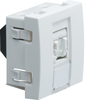Розетка информационная 45X45, RJ45 Кат. 5e UTP 8 конт, RAL9010 белый. SYSTO HAGER